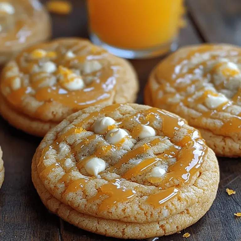 Indulge your senses with a nostalgic treat that brings the sunny flavors of summer to your kitchen all year round. Creamsicle Orange Cookies combine the zesty brightness of fresh oranges with the creamy sweetness of white chocolate, all wrapped in a soft, chewy cookie. The unique fusion of tangy citrus and sweet creaminess creates a delightful balance that makes these cookies irresistible. Perfect for sharing or enjoying solo, this delightful recipe is easy to follow and sure to impress family and friends.