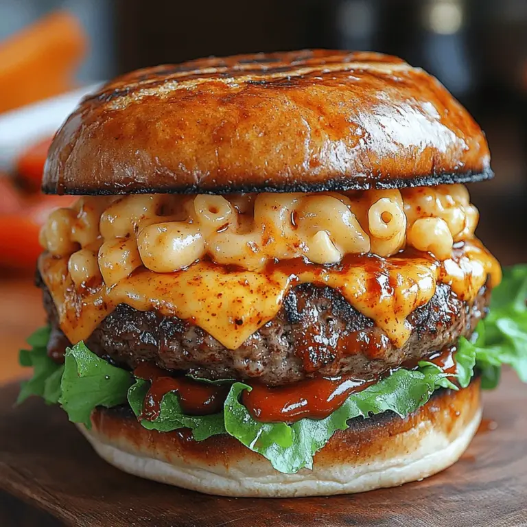 Imagine sinking your teeth into a juicy burger that melds the smoky flavors of barbecue with the creamy comfort of macaroni and cheese. The Ultimate BBQ Mac and Cheese Burger is not just a meal; it's an experience that speaks to the heart of modern culinary creativity. This indulgent dish combines the beloved elements of a classic cheeseburger with the nostalgic charm of mac and cheese, making it a standout choice for any gathering or casual weeknight dinner.