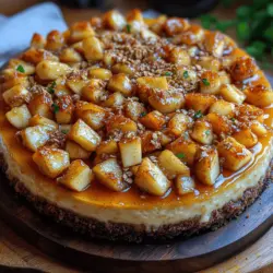 Imagine a dessert that combines the rich, creamy indulgence of cheesecake with the warm, comforting essence of apple crisp. Introducing the Apple Crisp Cheesecake, a delightful fusion that elevates both classic recipes into one spectacular treat. This innovative dessert captures the best of both worlds, featuring a smooth cheesecake layer atop a sweet apple filling, all finished with a crunchy, cinnamon-spiced oat topping. Whether you’re hosting a family gathering, celebrating a special occasion, or simply treating yourself, this Apple Crisp Cheesecake is sure to impress and satisfy.