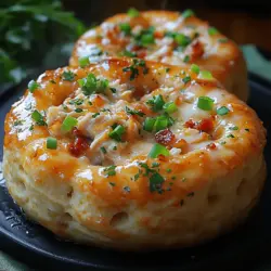 Are you searching for a crowd-pleasing dish that combines comfort, flavor, and fun? Look no further than the irresistible Chicken Bacon Ranch Pull Apart Rolls. These delectable rolls are a delightful fusion of shredded chicken, crispy bacon, creamy ranch dressing, and gooey cheese, all wrapped in buttery biscuit dough. Each roll pulls apart easily, making it a perfect finger food for gatherings, parties, or cozy family dinners.