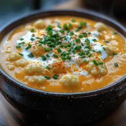 Soups have long held a cherished place in the hearts and kitchens of home cooks around the world. They offer not just warmth and nourishment but also a sense of comfort and familiarity that can soothe the spirit. Among the myriad of soup varieties, Creamy Garlic Cheddar Cauliflower Soup stands out with its unique flavor profile, combining the subtle earthiness of cauliflower with the rich, savory notes of garlic and cheddar cheese. This delightful concoction is not only delicious but also embodies the essence of comfort food, making it a perfect choice for chilly evenings or cozy gatherings.