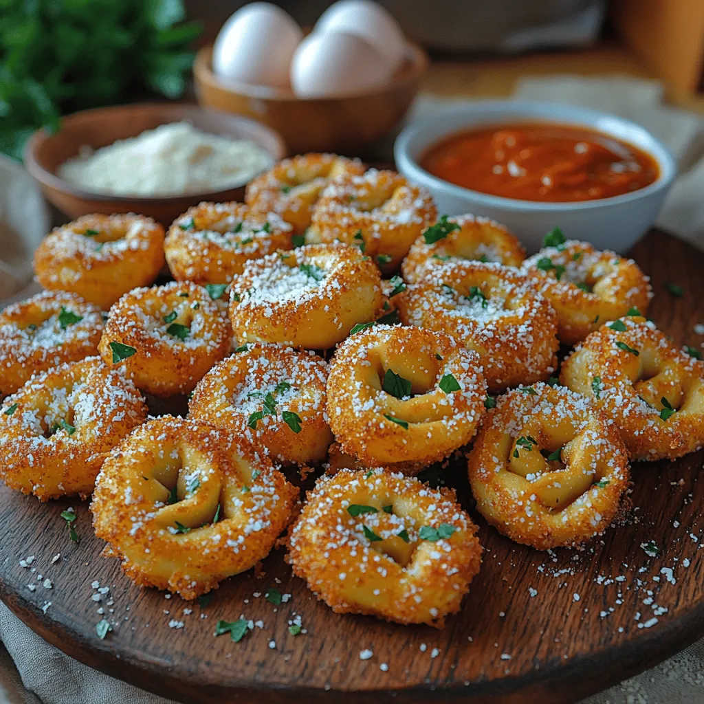 Crispy Parmesan fried tortellini is a delightful twist on a classic Italian dish, transforming tender, flavorful pasta into a crunchy snack that's perfect for sharing. This dish is an exciting way to enjoy tortellini, whether you're hosting a game night, throwing a casual get-together, or simply craving an indulgent bite. The combination of creamy cheese-filled tortellini with a crispy, golden coating and the rich, savory flavor of Parmesan cheese creates a culinary experience that is both satisfying and delicious.