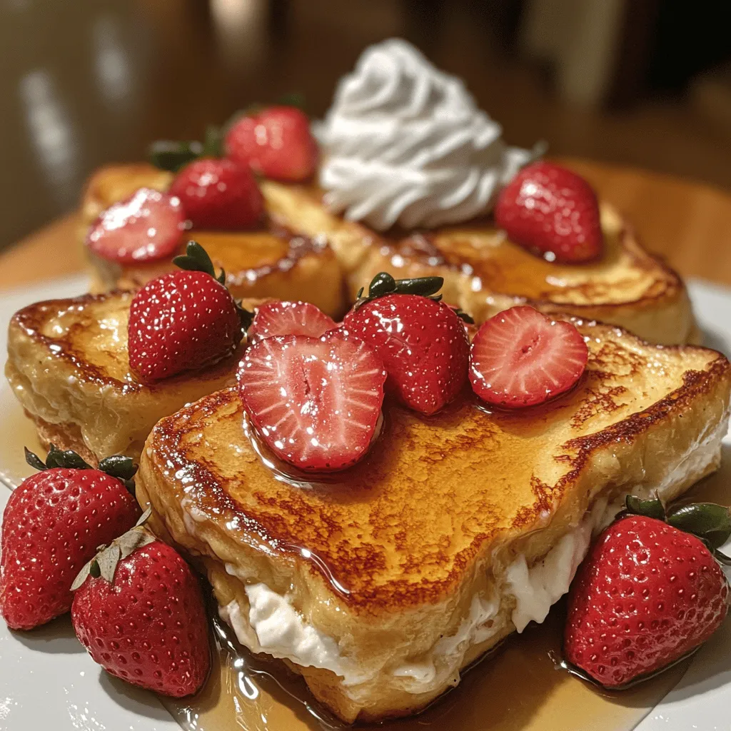 Are you ready to elevate your brunch game to a new level of indulgence? Look no further than the decadent Strawberry Cheesecake Stuffed French Toast. This delightful dish combines the comforting familiarity of classic French toast with the creamy richness of cheesecake and the vibrant sweetness of fresh strawberries. It's an ideal choice for special occasions, weekend brunches, or even a cozy breakfast in bed.