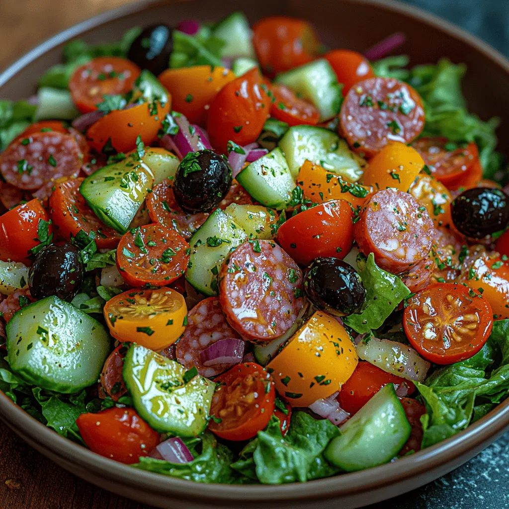 Italian cuisine is renowned for its vibrant flavors, fresh ingredients, and hearty meals that bring people together. Salads, in particular, hold a special place in Italian culinary traditions. They are not merely side dishes but are celebrated as integral components of the meal, embodying the essence of seasonal produce and regional specialties. One salad that captures the spirit of Italian cooking while offering a satisfying meal in itself is the Italian Grinder Salad. This colorful and hearty dish is perfect for any occasion, whether it's a casual family dinner, a summer picnic, or a potluck gathering.