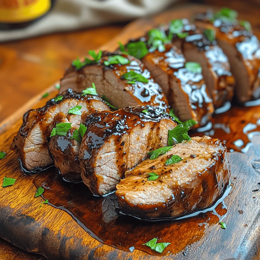Savory Balsamic-Glazed Pork Tenderloin is a delightful dish that effortlessly combines the rich flavors of balsamic vinegar and honey with the tender juiciness of pork. This recipe transcends being just another meal; it is a culinary experience that can elevate any dinner table. Whether you are hosting a special occasion or simply enjoying a weeknight family dinner, this dish is sure to impress your guests and satisfy your taste buds. The perfect balance of savory and sweet, combined with aromatic herbs, makes this pork tenderloin a standout choice for any gathering.