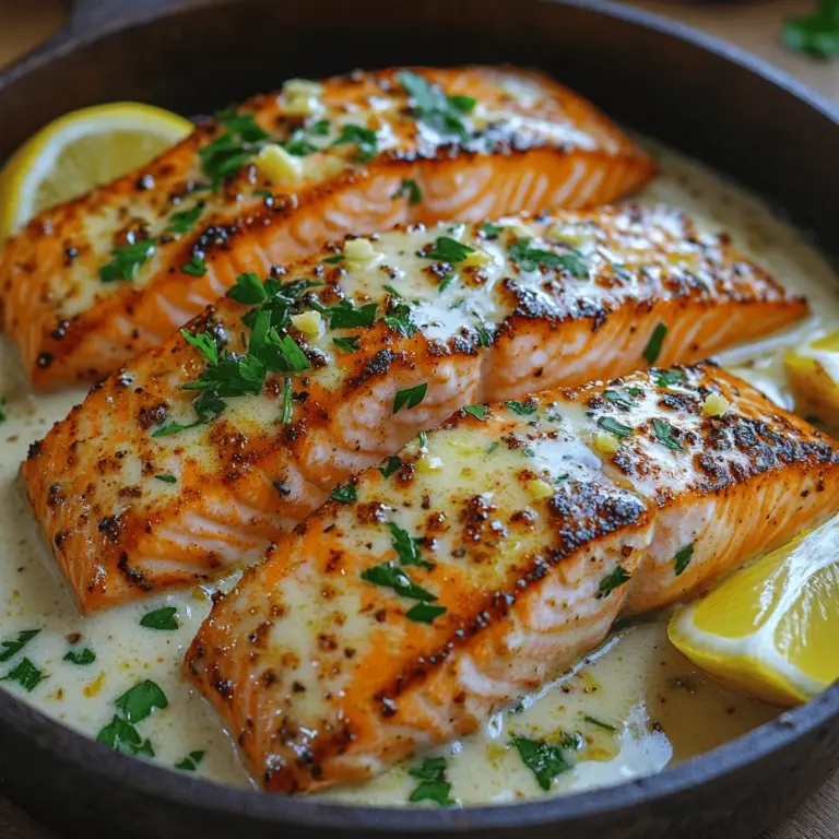 If you’re a garlic enthusiast, you’re in for a treat with this mouthwatering recipe for "Garlic Lovers' Dream: Creamy Garlic Butter Salmon." This dish perfectly marries the rich, buttery flavor of salmon with the aromatic punch of garlic, creating an indulgent yet simple meal that can elevate any dinner table. Whether you're planning a casual weeknight dinner or a special occasion, this creamy garlic butter salmon is sure to impress.