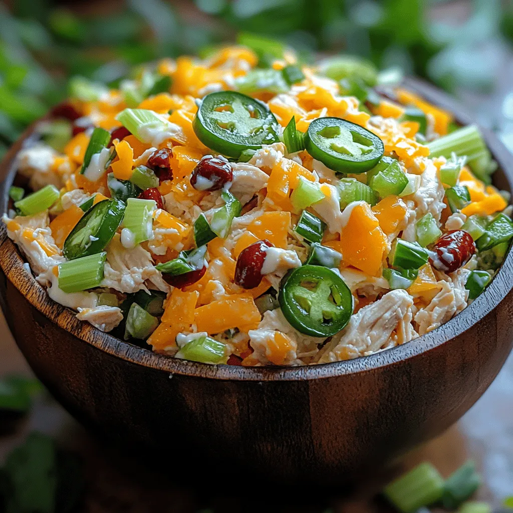 If you're on a low-carb diet and looking for a flavorful, satisfying meal, look no further than the Spicy Jalapeño Popper Keto Chicken Salad. This tantalizing dish brings together the bold flavors of spicy jalapeños, the creaminess of cheese, and the heartiness of chicken to create a salad that is not only delicious but also fits perfectly within the confines of a ketogenic lifestyle. With its delightful fusion of textures and tastes, this chicken salad is sure to become a staple in your meal rotation, providing a satisfying meal that will keep you on track with your dietary goals.
