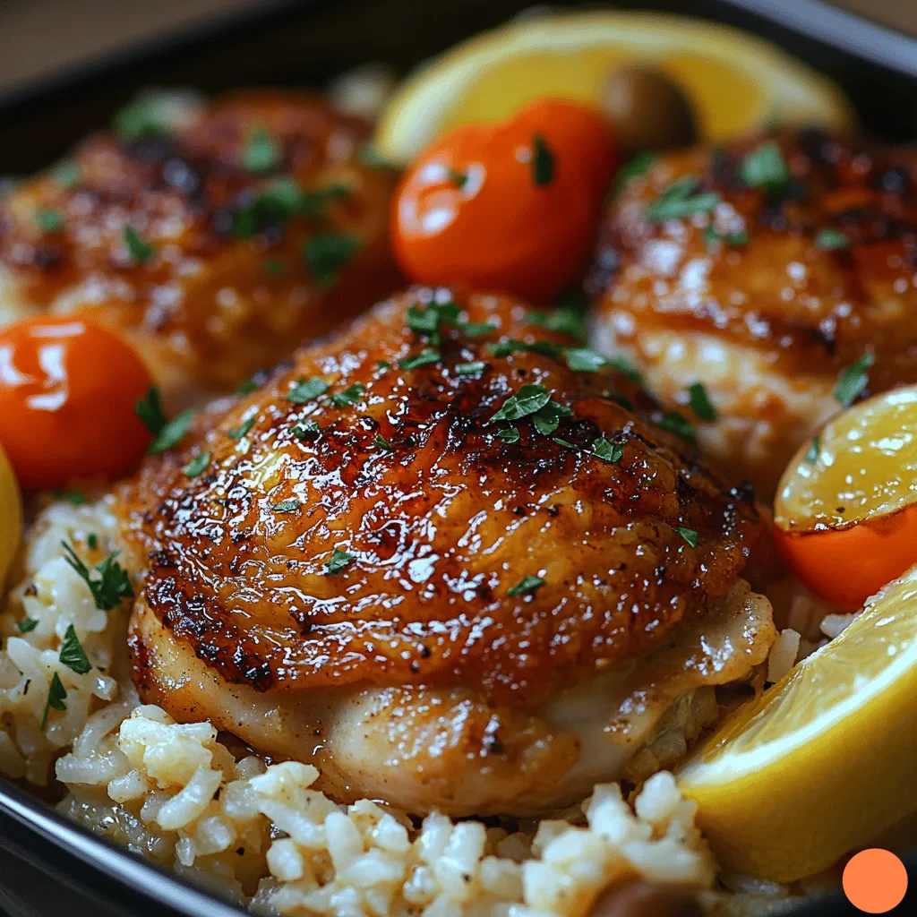 Mediterranean cuisine is renowned for its vibrant flavors, fresh ingredients, and simplicity. One dish that beautifully encapsulates these characteristics is the One-Pot Greek Chicken and Lemon Rice. This recipe effortlessly brings together succulent chicken thighs, zesty lemon, and aromatic herbs, creating a meal that is not only satisfying but also easy to prepare.