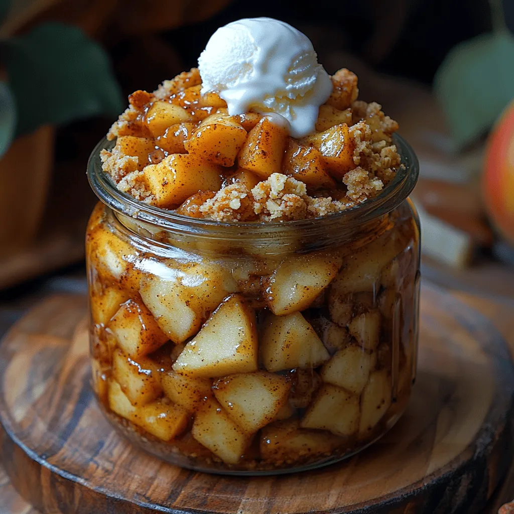 Apfel-Crumble im Glas, or Apple Crumble in a Jar, is a delightful German dessert that brings together the comforting flavors of sweet apples and aromatic spices, all nestled in a convenient glass container. This dessert is not only visually captivating but also incredibly easy to prepare, making it an excellent choice for both casual family dinners and festive gatherings. The combination of tender baked apples, a crunchy crumble topping, and the charm of serving in jars makes Apfel-Crumble im Glas a standout dessert that is sure to impress.