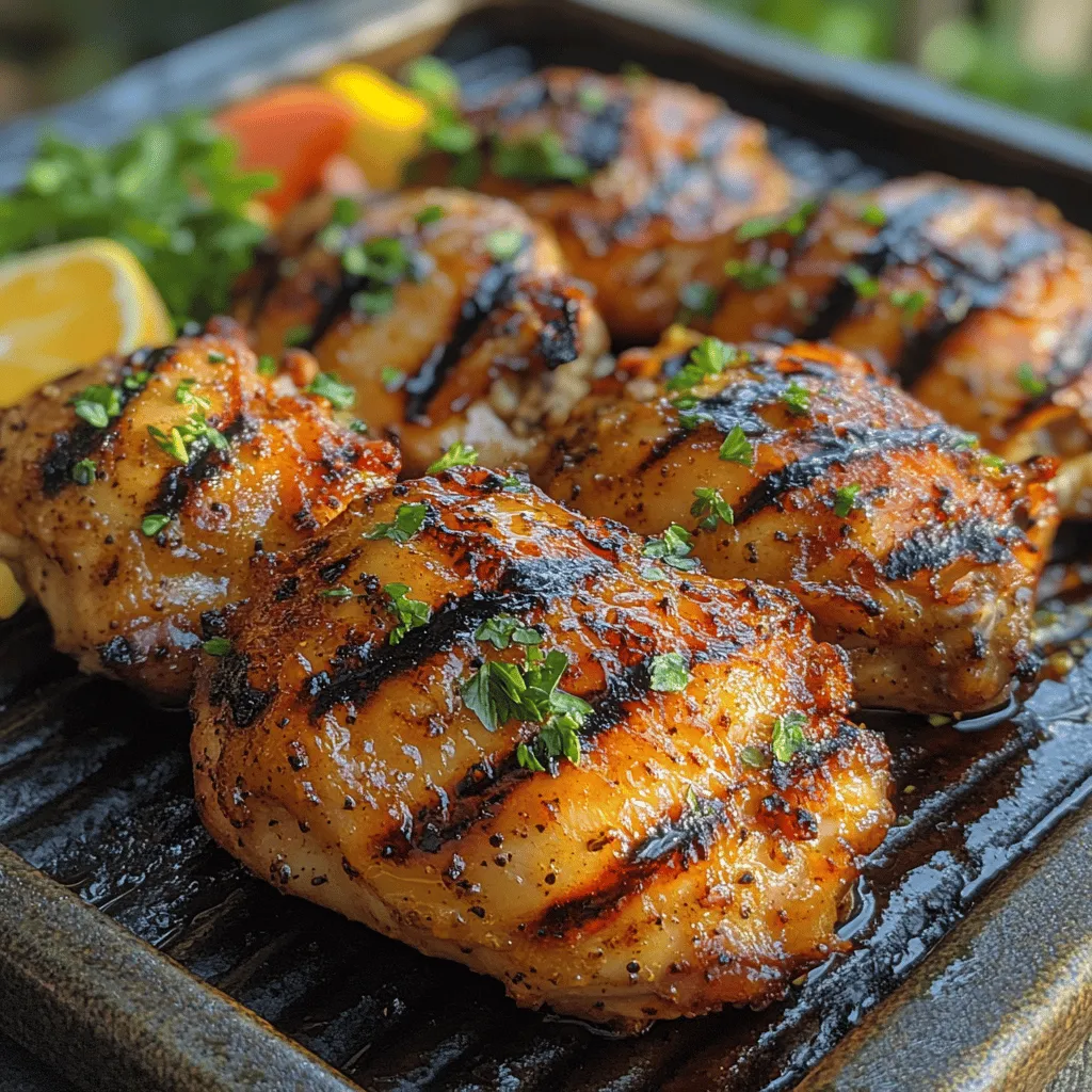 Grilled chicken recipes hold a special place in the hearts of food enthusiasts and home cooks alike. They are synonymous with summer gatherings, backyard barbecues, and family dinners. The sizzle of chicken on the grill, the smoky aroma wafting through the air, and the anticipation of sinking your teeth into juicy, flavorful meat are experiences that elevate any meal. Among the vast array of grilled chicken options, Smoky Citrus Grilled Chicken Thighs stand out as a particularly enticing choice. This recipe combines the rich flavors of smoky spices with the vibrant zest of citrus, creating a dish that is not only easy to prepare but also irresistibly delicious.