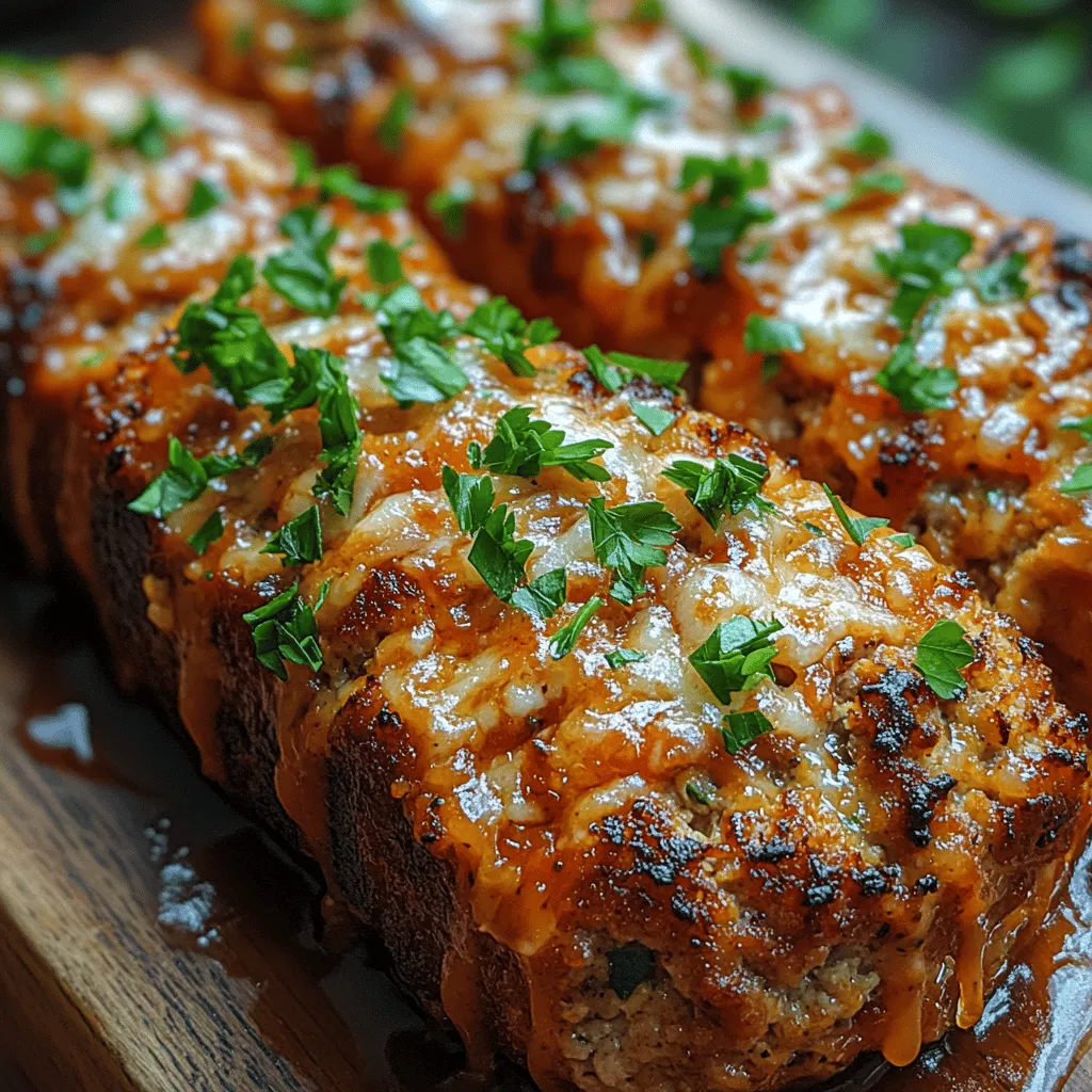 If you're looking for a comforting dish that combines wholesome ingredients with mouthwatering flavors, look no further than Savory Garlic Parmesan Chicken Meatloaves. This delightful take on the classic meatloaf is not only delicious but also a healthier option thanks to the use of lean ground chicken. With its rich garlic aroma and the nutty, salty bite of Parmesan cheese, this dish offers a satisfying meal that's perfect for any occasion—from busy weeknights to family gatherings.