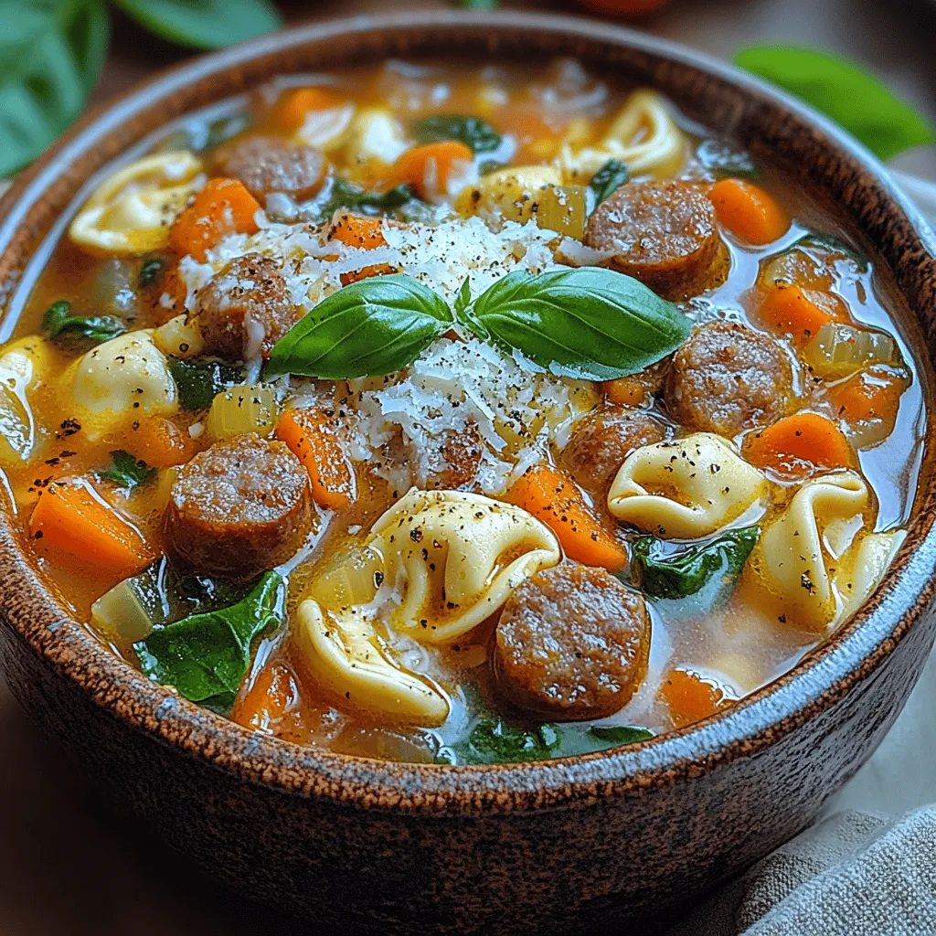 Creating a memorable sausage tortellini soup begins with understanding the key ingredients that make up this wonderful dish. Each component contributes to the overall flavor, texture, and nutritional value of the soup.