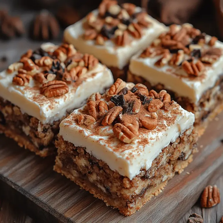Cinnamon Roll Bliss Bars are a delightful treat that perfectly marries the flavors of classic cinnamon rolls with the ease of a bar cookie. Imagine soft, cinnamon-spiced bars that are rich and gooey, topped with a creamy frosting that brings everything together in one heavenly bite. These bars are not just a dessert; they are an experience, offering a unique combination of textures and flavors that make them irresistible to anyone who takes a bite.