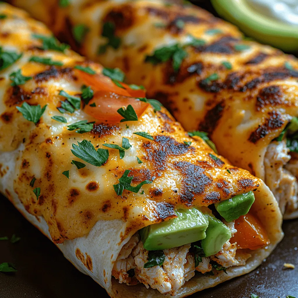 If you’re on the lookout for a quick yet satisfying meal that doesn't compromise on flavor, look no further than cheesy garlic chicken wraps. This dish is a perfect blend of tender chicken, rich cheeses, and savory garlic, all enveloped in a warm tortilla. Whether you’re preparing lunch for a busy workday, a cozy dinner at home, or need a crowd-pleasing option for gatherings, these wraps fit the bill. The balance of flavors and textures in cheesy garlic chicken wraps makes them not just a meal, but an experience that everyone will enjoy.