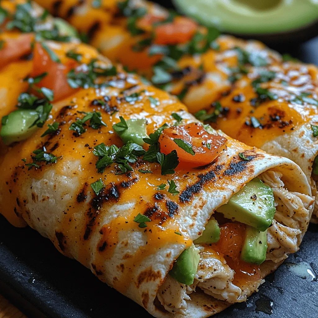 If you’re on the lookout for a quick yet satisfying meal that doesn't compromise on flavor, look no further than cheesy garlic chicken wraps. This dish is a perfect blend of tender chicken, rich cheeses, and savory garlic, all enveloped in a warm tortilla. Whether you’re preparing lunch for a busy workday, a cozy dinner at home, or need a crowd-pleasing option for gatherings, these wraps fit the bill. The balance of flavors and textures in cheesy garlic chicken wraps makes them not just a meal, but an experience that everyone will enjoy.