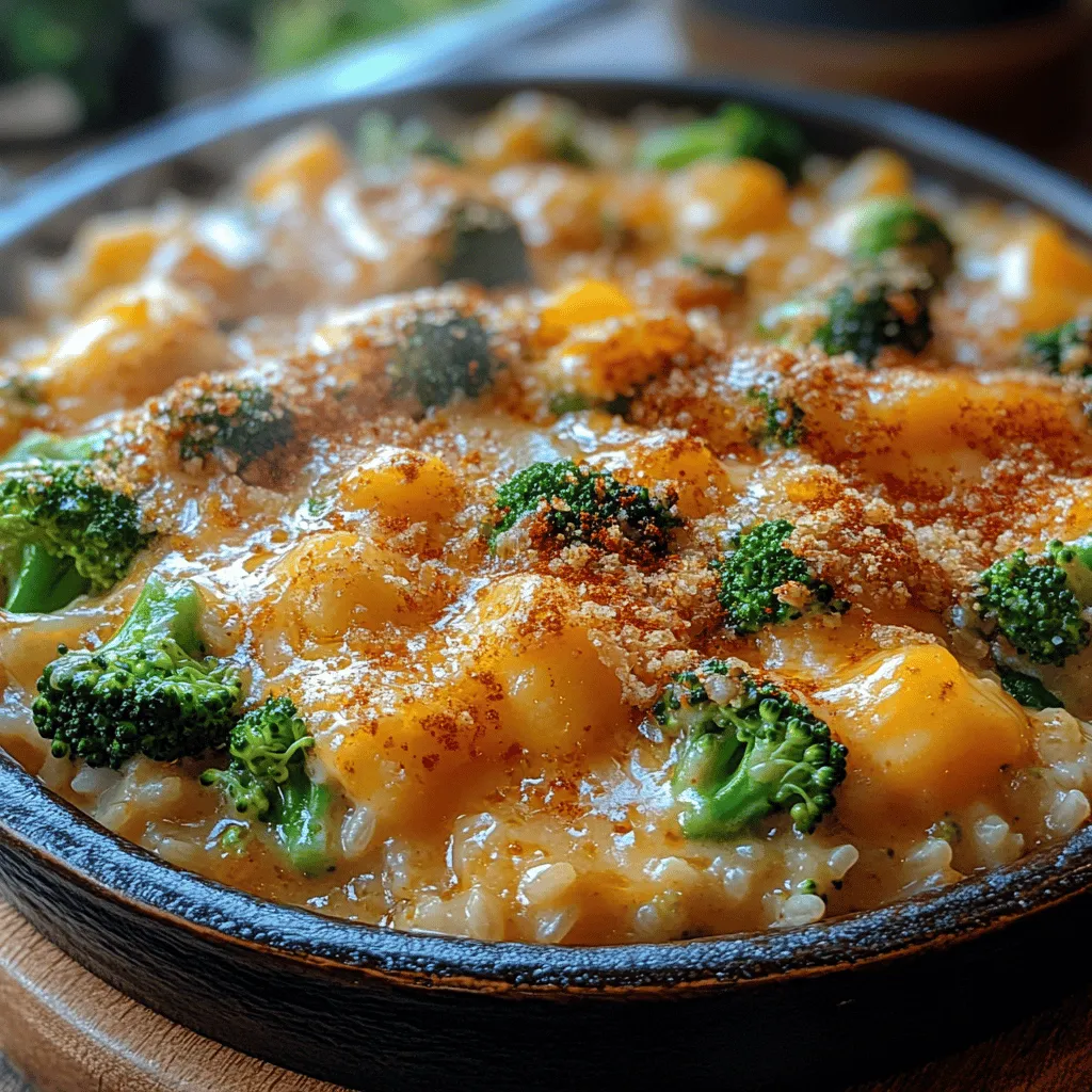 In the realm of comfort foods, few dishes encapsulate warmth and satisfaction quite like Cheesy Broccoli Rice Casserole. This delightful dish is a celebration of flavors and textures, combining the creaminess of cheese with the wholesome goodness of broccoli and rice. It's a dish that appeals to families and individuals alike, making it a perfect choice for weeknight dinners or potlucks. Not only does it satisfy the palate, but it also provides a sense of nostalgia, reminiscent of home-cooked meals shared around the dinner table.