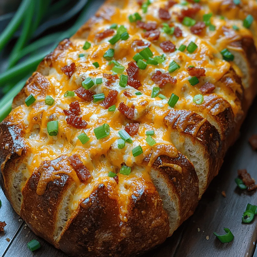 Pull-apart bread is more than just a culinary trend; it's a delightful and shareable appetizer or snack that brings people together. The Cheesy Bacon Ranch Bliss Pull Apart Bread is a prime example of this, combining familiar flavors into a dish that's both comforting and indulgent. Imagine tearing off warm, fluffy pieces of bread filled with gooey cheese, crispy bacon, and zesty ranch dressing—this recipe is sure to be a crowd-pleaser at any gathering.