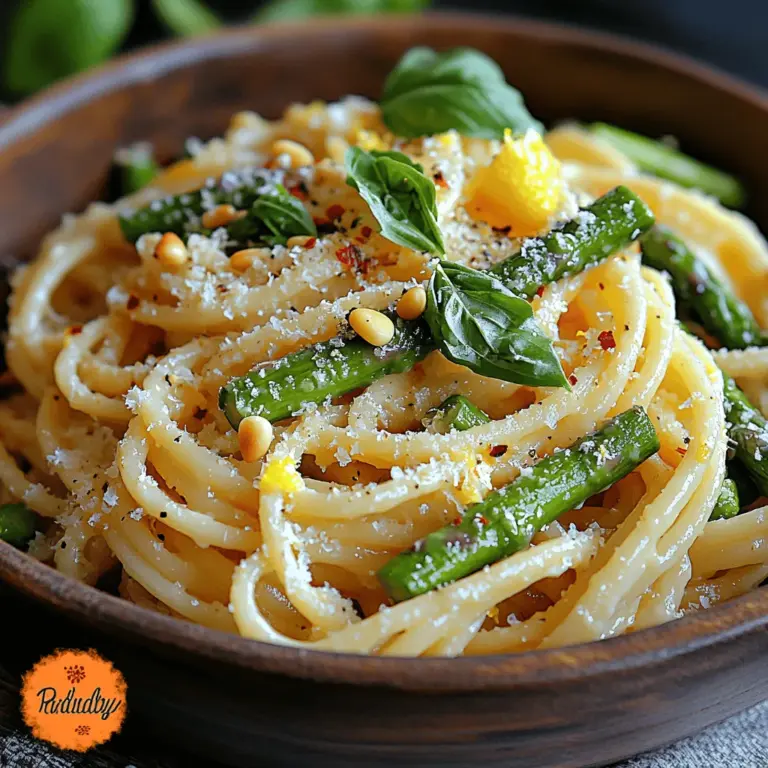To create a truly memorable Spring Delight Asparagus Pasta, understanding the role of each ingredient is essential. Here’s a closer look at the components that come together to create this delightful dish.