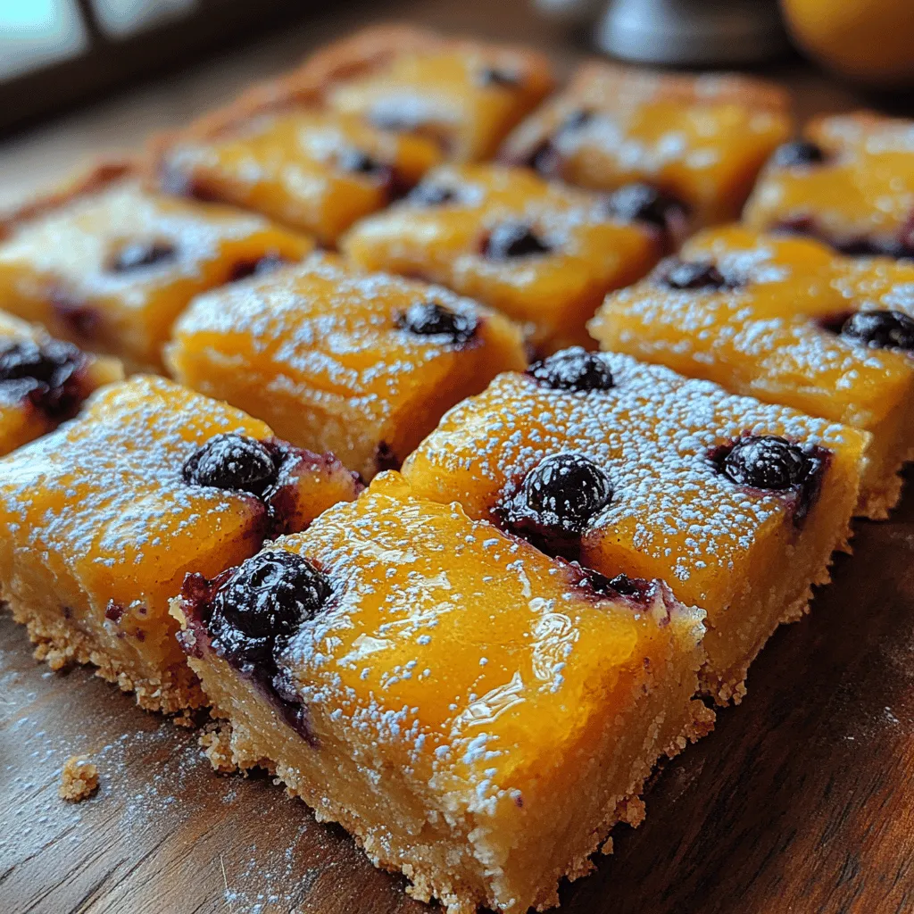 Discover the delightful blend of flavors in our Zesty Blueberry Lemon Bliss Bars, a perfect treat for any occasion. These bars are more than just a dessert; they are a celebration of vibrant flavors and textures. With a buttery crust that serves as the foundation, topped with a luscious lemon filling that bursts with the sweetness of fresh blueberries, these bliss bars are sure to become a favorite in your home. Whether you’re hosting a gathering, packing a picnic, or simply craving a sweet indulgence, this recipe will impress everyone at the table.