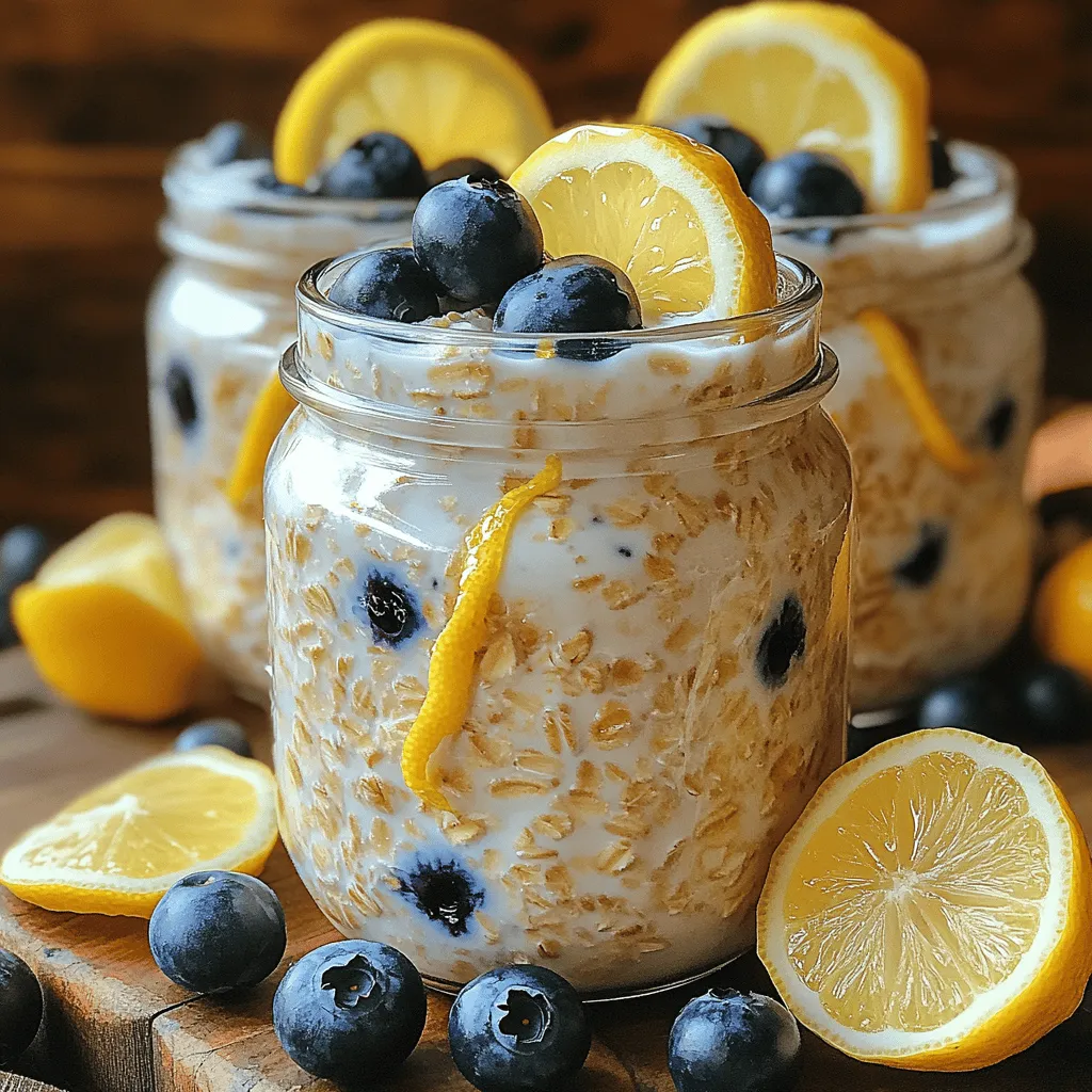 In today’s fast-paced world, finding quick yet nutritious breakfast options can be a challenge. Enter Zesty Lemon Blueberry Overnight Oats—a delightful, healthy breakfast that you can prepare in minutes and enjoy the next morning. This recipe combines the bright flavors of lemon with the sweetness of blueberries, creating a refreshing and satisfying meal to kickstart your day. Not only are these overnight oats easy to make, but they are also packed with essential nutrients, making them a perfect choice for busy mornings or leisurely weekends.