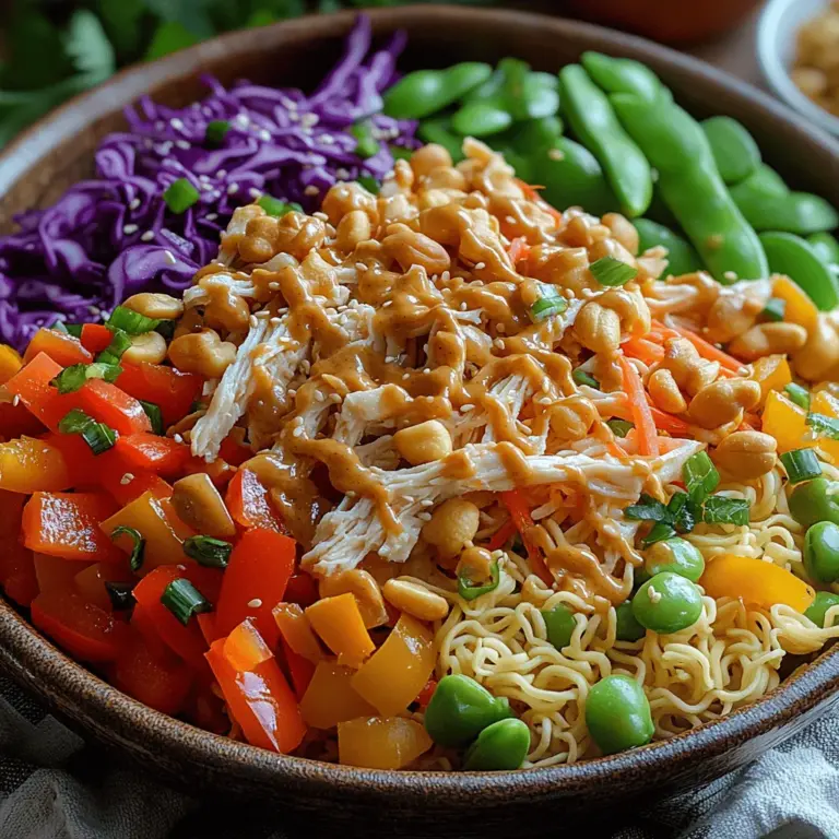 Salads have become a staple in contemporary cooking, appreciated not just for their health benefits but also for their versatility and vibrant presentation. As people increasingly seek out lighter meal options that still pack a punch in terms of flavor, salads have evolved from simple greens with dressing to complex and colorful dishes that can satisfy any palate. One standout option in this category is the Crunchy Ramen Noodle Chicken Salad—a dish that combines the freshness of vegetables, the protein of chicken, and the unique texture of ramen noodles for a satisfying meal.