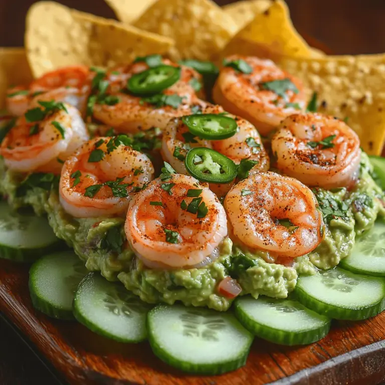 In the world of appetizers, few dishes can rival the bold flavors and vibrant presentation of Spicy Shrimp Guacamole Bites. This delightful recipe combines the zestiness of fresh guacamole with the savory kick of perfectly cooked shrimp, making it an ideal starter for gatherings, parties, or simply a cozy night in. The combination of creamy avocado, succulent shrimp, and a kick of spices creates a delightful explosion of flavor that will tantalize your taste buds and impress your guests.