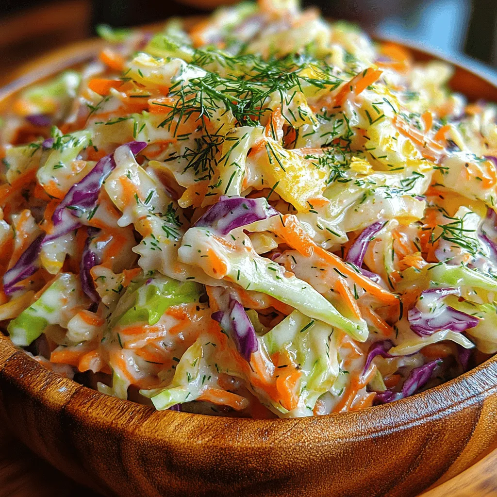 Coleslaw is a timeless side dish that has graced our tables for generations, known for its crunchy texture and vibrant flavors. Traditionally made with a simple mixture of cabbage, carrots, and a creamy dressing, coleslaw has evolved over the years, with countless variations emerging to cater to different palates. It’s a staple at barbecues, potlucks, and summer picnics, praised for its ability to complement a wide range of main dishes. However, as food enthusiasts increasingly seek out fresh and exciting flavor combinations, the classic coleslaw recipe has found a refreshing new twist in the form of Zesty Lemon Dill Coleslaw.