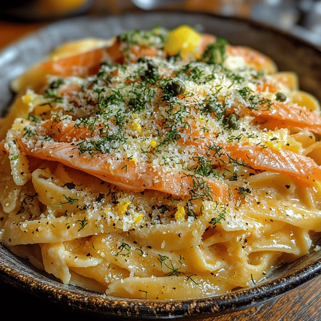 Welcome to a culinary experience that combines the elegance of fine dining with the comfort of a home-cooked meal: Luscious Smoked Salmon and Dill Pasta. This dish is a delightful fusion of flavors that perfectly marries the rich, smoky notes of salmon with the fresh, herbaceous brightness of dill. The creamy sauce enveloping the pasta creates a luxurious texture that is hard to resist. Whether you're looking for a quick weeknight dinner or planning an elegant gathering, this recipe is guaranteed to impress.
