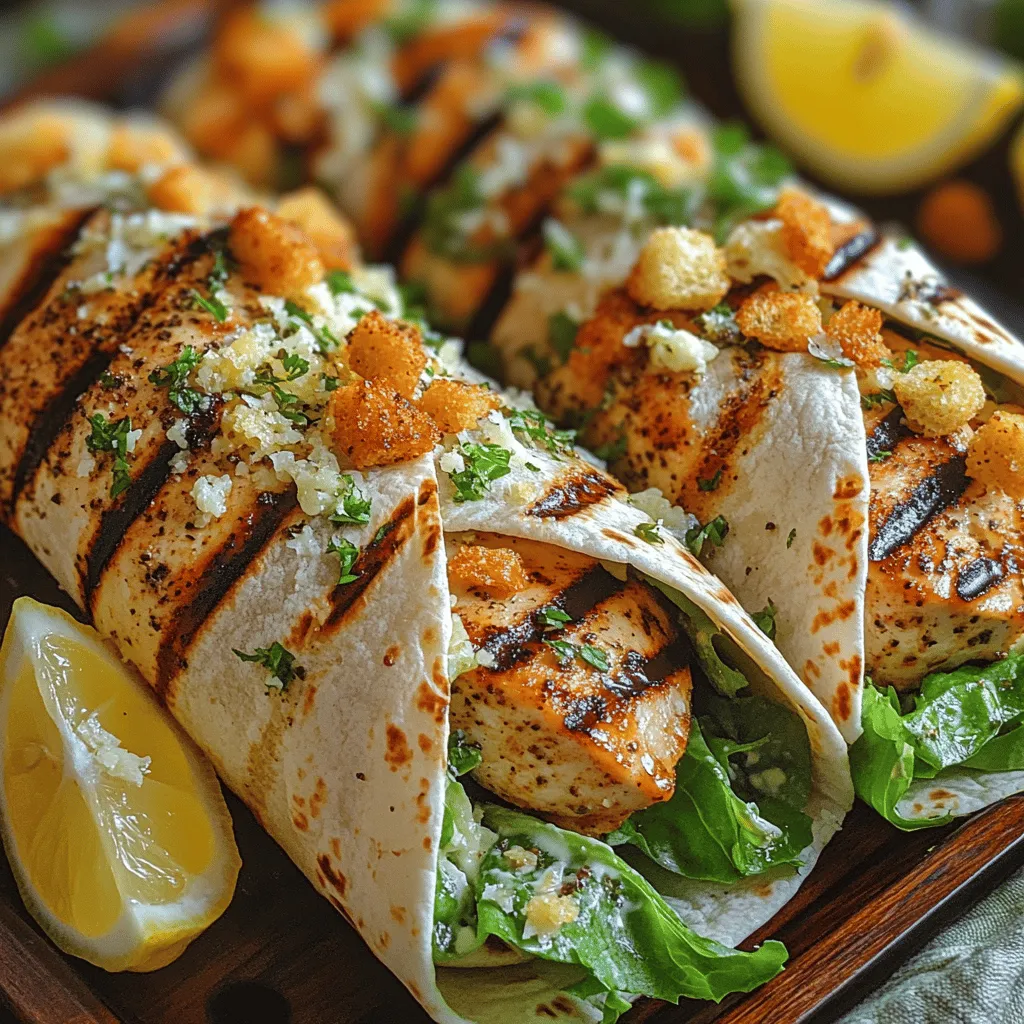 Grilled Chicken Caesar Wraps embody the perfect blend of fresh, zesty flavors and satisfying textures, making them an ideal choice for a quick lunch or a delightful dinner. This recipe not only offers a modern twist on the classic Caesar salad but also provides a convenient way to enjoy a nutritious meal on the go. In today’s fast-paced world, the demand for quick yet wholesome meals has led to the rising popularity of wraps. They are versatile, easy to prepare, and can be customized to suit a variety of tastes and dietary preferences.