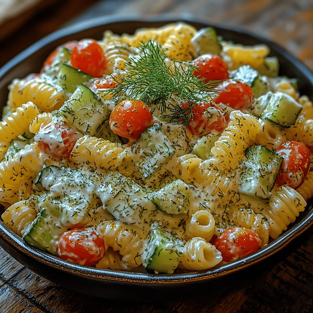 As the sun shines brighter and the temperatures rise, there's nothing quite like a refreshing pasta salad to invigorate your summer meals. One standout dish is the Creamy Dill Cucumber Pasta Salad, a vibrant medley of flavors and textures that brings together the best of fresh produce and hearty pasta. This salad not only tantalizes your taste buds but also offers a nourishing option that’s perfect for warm weather dining. With its creamy dill sauce enveloping the tender pasta and crisp vegetables, this dish is a celebration of summer’s bounty.