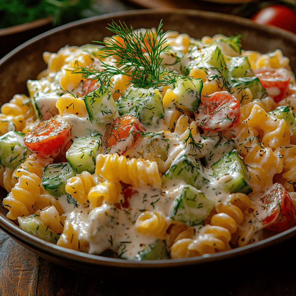 As the sun shines brighter and the temperatures rise, there's nothing quite like a refreshing pasta salad to invigorate your summer meals. One standout dish is the Creamy Dill Cucumber Pasta Salad, a vibrant medley of flavors and textures that brings together the best of fresh produce and hearty pasta. This salad not only tantalizes your taste buds but also offers a nourishing option that’s perfect for warm weather dining. With its creamy dill sauce enveloping the tender pasta and crisp vegetables, this dish is a celebration of summer’s bounty.