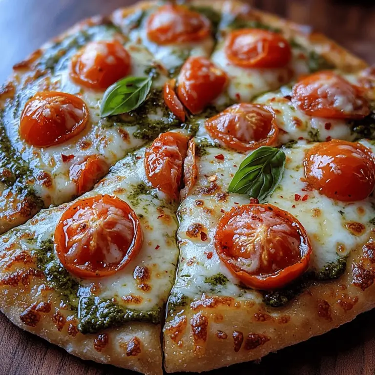 The joy of crafting your own homemade pizza is unparalleled. The process of kneading dough, selecting fresh toppings, and watching your creation transform in the oven brings a sense of satisfaction that store-bought pizzas simply cannot match. Pizza is more than just a meal; it’s an experience that allows for creativity and personalization. One standout option that brings both vibrancy and flavor to the table is Cherry Tomato Pesto Pizza. This delightful dish showcases the fresh, sweet taste of cherry tomatoes combined with the aromatic essence of homemade pesto, making it a perfect choice for any meal—whether it’s a casual weeknight dinner or a festive gathering with friends.