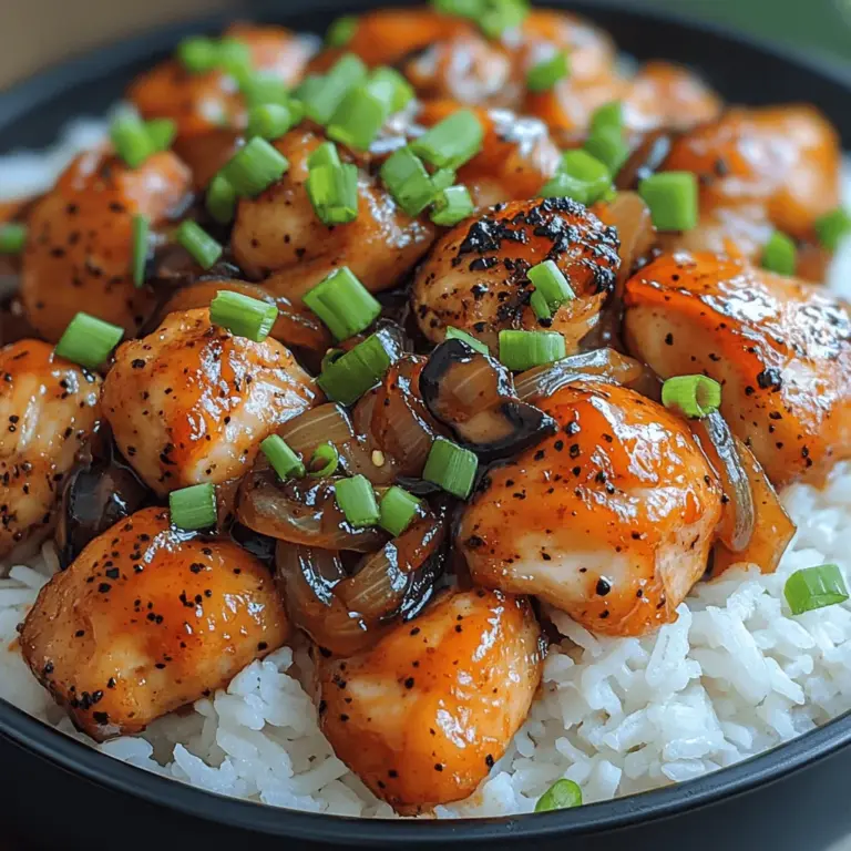 If you're looking to elevate your weeknight dinners with a dish that's not only packed with flavor but also easy to prepare, look no further than Spicy Black Pepper Chicken with Savory Mushrooms. This delightful recipe combines the tender juiciness of chicken thighs with the earthiness of mushrooms and the bold kick of black pepper, creating a harmonious blend that will tantalize your taste buds and warm your heart.