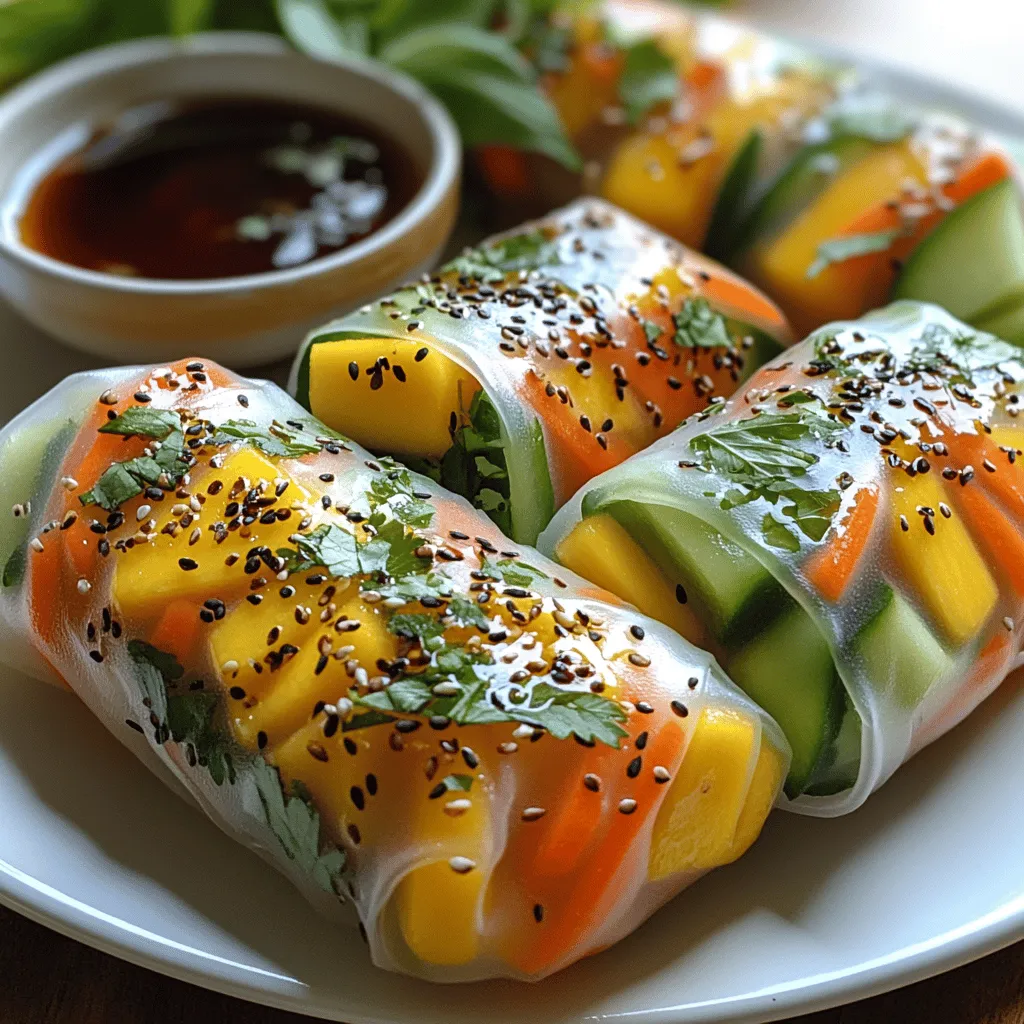 As the sun shines brightly and temperatures rise, our culinary cravings often shift towards light, refreshing dishes that celebrate the vibrant flavors of summer. One such dish that perfectly embodies this essence is summer rolls. These delightful wraps, typically filled with fresh vegetables, fruits, and proteins, offer a healthy yet satisfying option for warm weather dining. Among the plethora of summer roll variations, the Tropical Bliss Mango Cucumber Summer Rolls stand out with their enticing combination of flavors and colors.