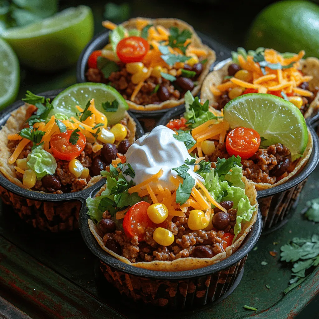 Exploring the core components of the Crunchy Mini Taco Salad Cups provides insight into their nutritional benefits and flavor profiles. Each ingredient plays a vital role in creating the delightful taste and texture that makes these mini cups so irresistible.