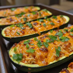 In recent years, zucchini boats have surged in popularity as a healthy, versatile dish that caters to a variety of dietary preferences. These hollowed-out zucchinis offer a delightful way to serve up a range of fillings, transforming a simple vegetable into a canvas for culinary creativity. Among the myriad of fillings available, Buffalo Chicken Zucchini Boats stand out as a fan-favorite, marrying the bold, spicy flavors of Buffalo chicken with the tender, nutritious flesh of zucchini. This dish not only satisfies cravings for comfort food but also aligns with modern health trends, making it an excellent choice for those seeking low-carb and gluten-free options.