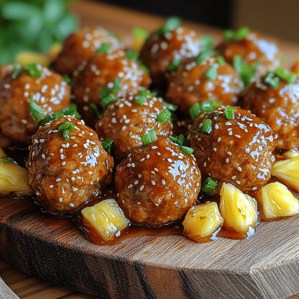 If you’re looking to elevate your culinary repertoire, the Juicy Teriyaki Pineapple Meatballs are an exceptional choice that infuses a burst of flavor and creativity into your meals. This dish artfully combines the savory goodness of meatballs with the tropical sweetness of pineapple, all brought together with a glossy, rich teriyaki glaze. It’s a delightful twist on traditional meatballs that makes it perfect for any occasion—be it a family dinner, a party appetizer, or simply a weeknight meal that promises to impress.