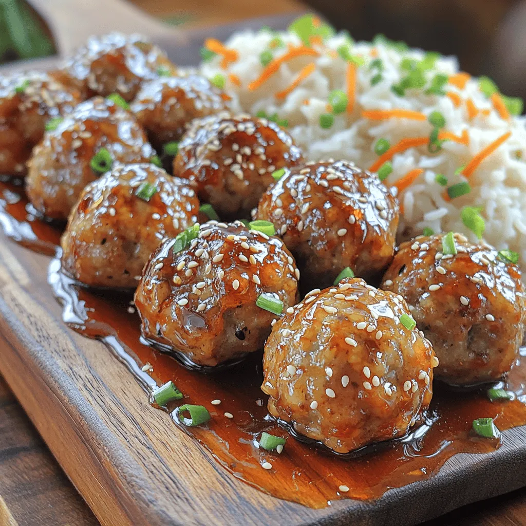 Ginger Soy Glazed Meatballs are a delightful culinary fusion that brings together the robust flavors of Asian cuisine with the universally loved comfort of meatballs. These savory bites are not only delicious but also incredibly versatile, making them a perfect choice for a hearty meal or an enticing appetizer. Imagine sinking your teeth into juicy meatballs that are perfectly glazed with a sweet and tangy sauce, complemented by the warmth of fresh ginger and the umami richness of soy sauce. This dish is a testament to how simple ingredients can come together to create an unforgettable flavor experience.