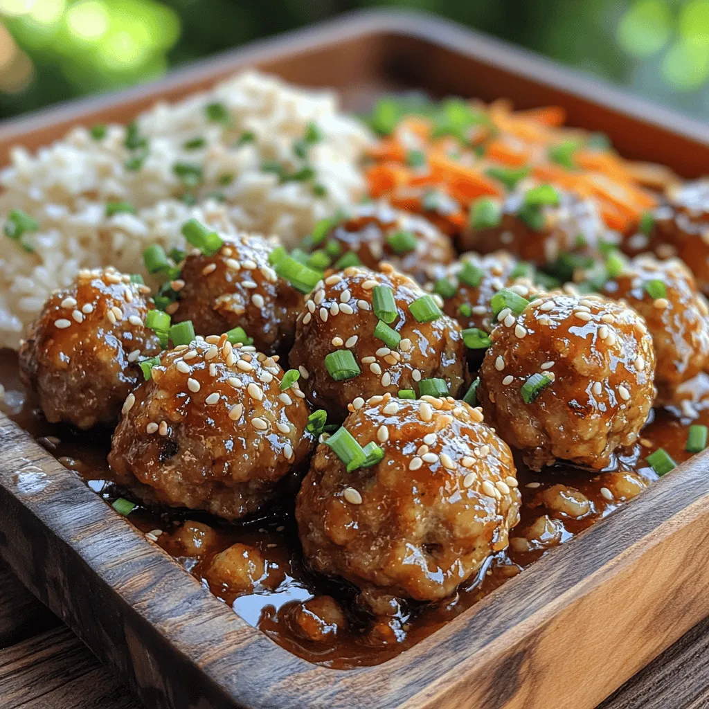 Ginger Soy Glazed Meatballs are a delightful culinary fusion that brings together the robust flavors of Asian cuisine with the universally loved comfort of meatballs. These savory bites are not only delicious but also incredibly versatile, making them a perfect choice for a hearty meal or an enticing appetizer. Imagine sinking your teeth into juicy meatballs that are perfectly glazed with a sweet and tangy sauce, complemented by the warmth of fresh ginger and the umami richness of soy sauce. This dish is a testament to how simple ingredients can come together to create an unforgettable flavor experience.
