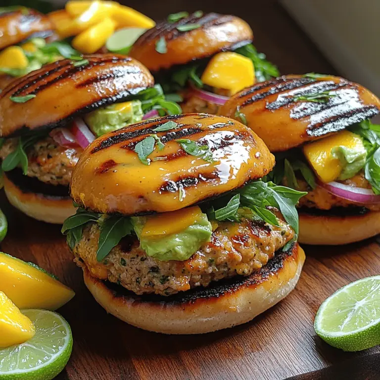 If you are looking for a burst of flavor and freshness in your next meal, the Tropical Bliss Mango Basil Chicken Sliders are the perfect choice. Blending the succulent taste of ground chicken with the vibrant sweetness of mango and the aromatic essence of fresh basil, this recipe takes traditional sliders to a whole new level. These sliders are not just a meal; they're an experience, transporting your taste buds to a tropical paradise with every bite.