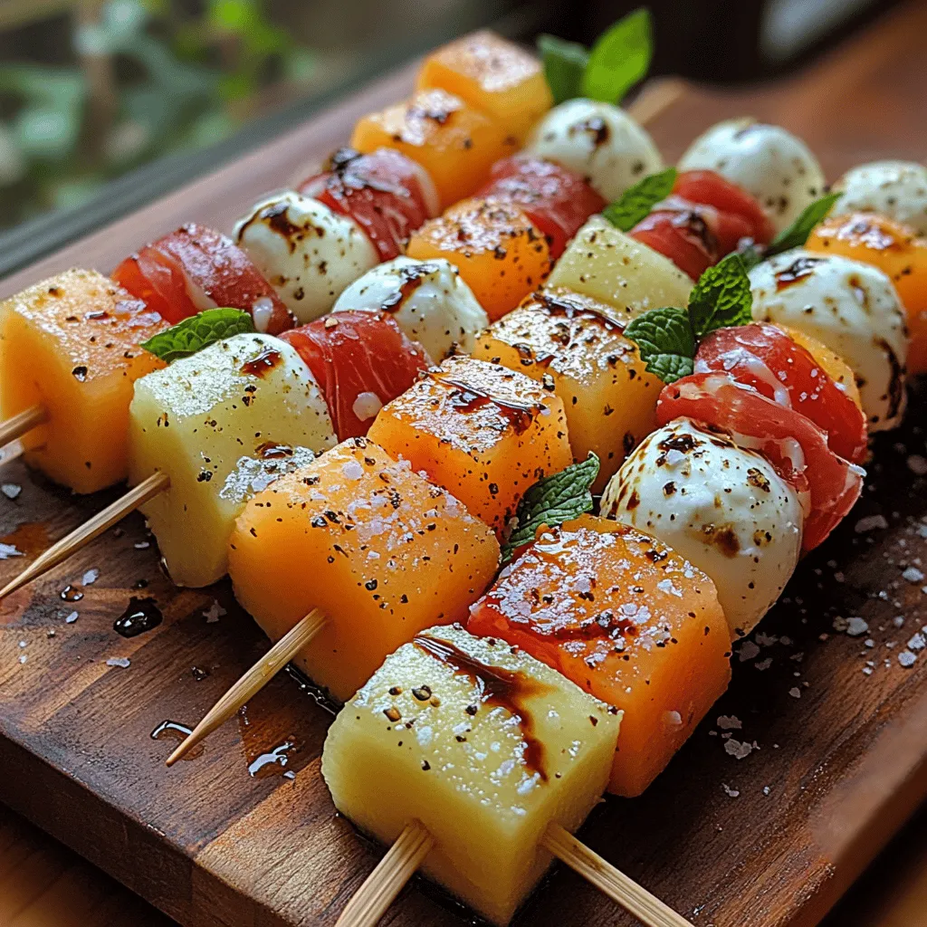 To appreciate the Melon & Prosciutto Bliss Skewers fully, it's essential to understand each ingredient's role in the dish. Let’s take a closer look at the main components that contribute to its unique flavor profile: