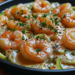 In a culinary world that is increasingly leaning toward healthier options, Shrimp Alfredo Zucchini Noodles stand out as a sensational dish that transforms traditional comfort food into a nourishing delight. This recipe offers a creamy, rich flavor profile synonymous with classic Alfredo, but it substitutes conventional pasta with zoodles—zucchini noodles that are not only low in carbs but also packed with essential nutrients. As the trend of incorporating vegetables into pasta dishes gains momentum, zucchini noodles have become a staple in modern cuisine, appealing to health-conscious eaters and food enthusiasts alike.