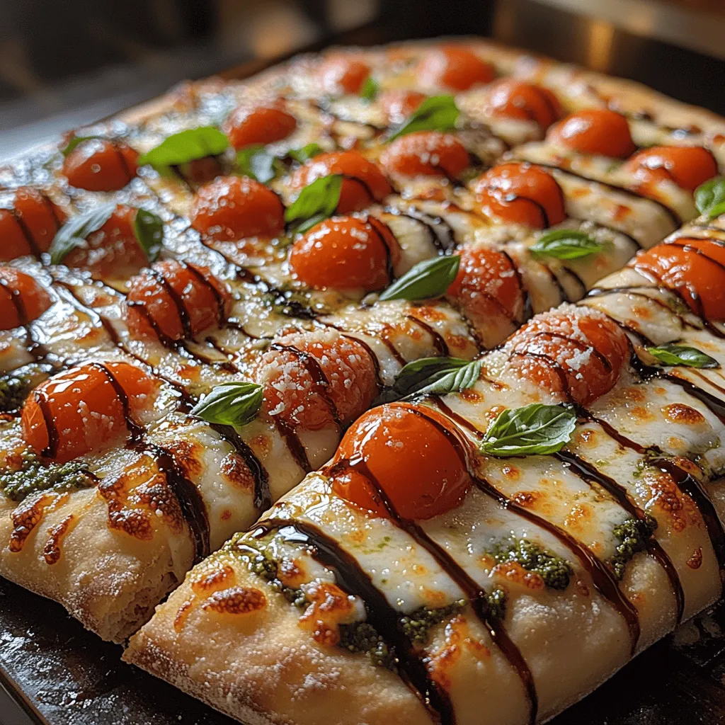 If you're searching for a meal that embodies the essence of fresh, vibrant flavors while being incredibly easy to prepare, look no further than Cherry Tomato Pesto Pizza. This delightful dish marries the sweetness of ripe cherry tomatoes with the aromatic intensity of basil pesto, all atop a crispy crust that serves as the perfect base for a symphony of flavors. Whether you're whipping it up for a quick weeknight dinner, impressing guests at a casual gathering, or simply indulging in a comforting slice on a lazy afternoon, Cherry Tomato Pesto Pizza is a versatile option that never disappoints.