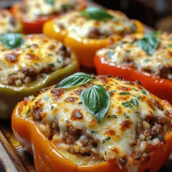 Stuffed peppers have long been a beloved dish in Italian cuisine, capturing the hearts of those who crave a comforting meal brimming with flavor and nutrition. The vibrant bell peppers, filled to the brim with a savory mixture of Italian sausage, rice, and cheese, create a dish that is not only visually appealing but also satisfying to the palate. The combination of spicy or sweet Italian sausage with melted cheese and fresh vegetables results in a delightful medley of tastes and textures, making stuffed peppers a go-to option for family dinners or meal prep.
