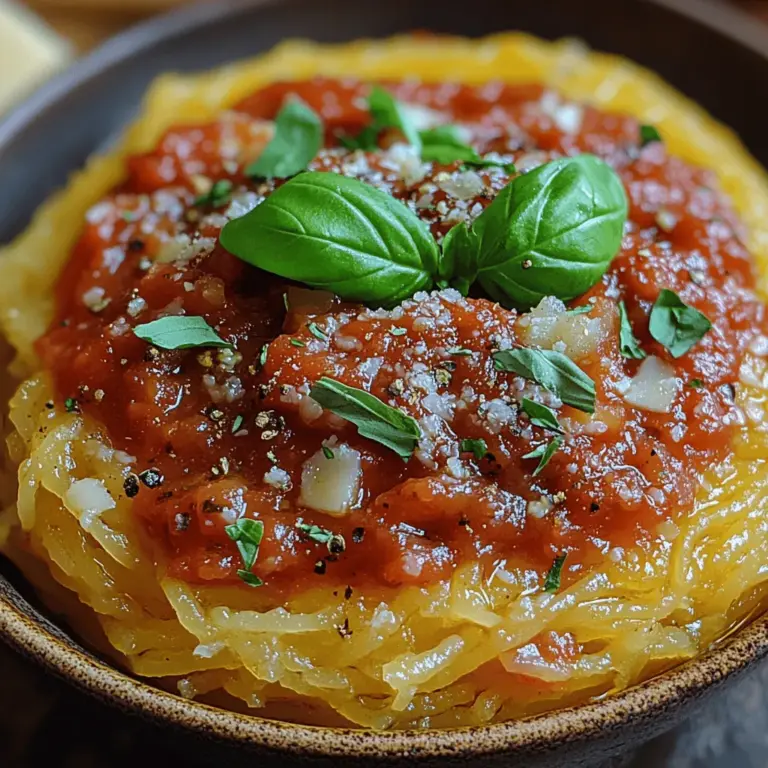 In recent years, spaghetti squash has gained immense popularity as a nutritious and versatile alternative to traditional pasta. This unique winter squash, with its stringy flesh that resembles spaghetti when cooked, offers a delightful and health-conscious option for those looking to reduce their carbohydrate intake without sacrificing flavor. Enter the Spaghetti Squash Delight with Rich Marinara—a dish that not only highlights the natural sweetness and texture of spaghetti squash but also pairs it with a robust, homemade marinara sauce that bursts with flavor.