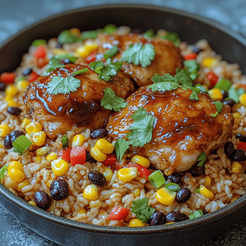 If you're on the hunt for a meal that perfectly balances convenience with mouthwatering flavor, look no further than Sweet and Sticky One-Pan Honey BBQ Chicken Rice. This dish brings together tender chicken, aromatic spices, and fluffy rice, all enveloped in a luscious honey BBQ sauce that will tantalize your taste buds. The beauty of this recipe lies not only in its rich and delightful flavors but also in its simplicity. It’s a one-pan wonder that makes weeknight dinners a breeze, allowing you to spend less time in the kitchen and more time enjoying your meal.
