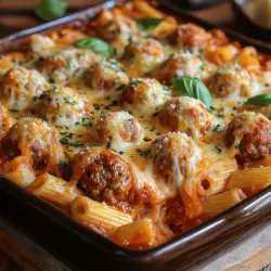 Easy Cheesy Meatball Casserole: A Comfort Food Delight