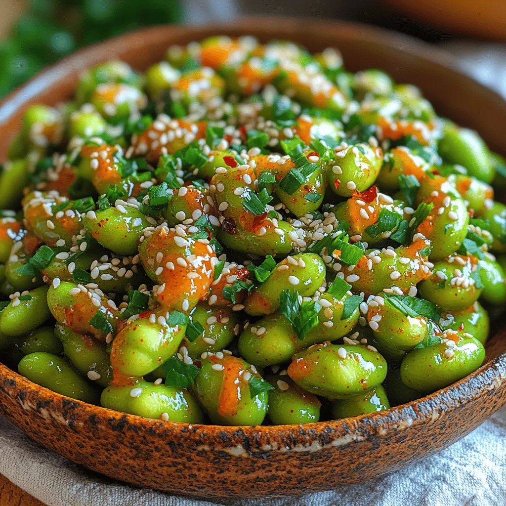 Edamame has quickly emerged as a beloved snack around the globe, known for its delightful taste and nutritional benefits. These young soybeans, often served in their pods, are a staple in Japanese cuisine and have found their way into the hearts and kitchens of home cooks everywhere. This recipe for Zesty Spicy Garlic Edamame brings an exciting twist to the traditional preparation, elevating it with a zesty, spicy garlic flavor profile that will tantalize your taste buds.