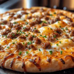 To create the perfect Sizzling Sausage & Cheese Breakfast Pizza, you'll need to understand the role of each ingredient. Here’s a breakdown of the primary components that contribute to this breakfast delight: