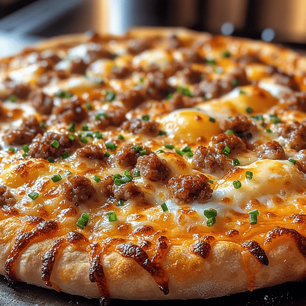 To create the perfect Sizzling Sausage & Cheese Breakfast Pizza, you'll need to understand the role of each ingredient. Here’s a breakdown of the primary components that contribute to this breakfast delight: